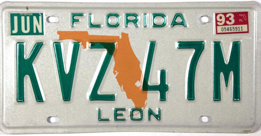 How Did PM Stickers on License Plates Affect Florida?